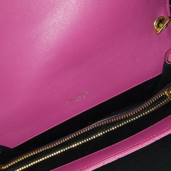 Yves Saint Laurent Pink Quilted Crossbody Bag - Picture 8 of 11